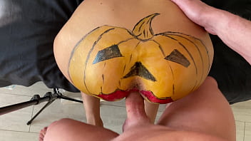 Pumpkin butt with creampie fuck