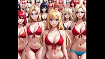 Hunderte sexy Anime-Girls auf Paradise Island!