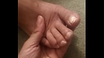 Mouthwatering Brazilian Raw/Ashy/Undone Toes and Soles. Footplay While My Sweetheart Sleeps.