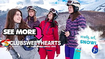 Ready, Set, Snow! Lesbian Threesome for ClubSweethearts