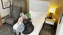 Kissing VERY SEXY Green Haired Goth