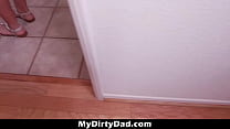 Stepdaughter Is Doing Laundry so Stepdad Tries to Make a Quick Sex with Her - Mydirtydad