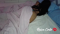 wife in bed wearing only panties wanting to give her pussy big ass