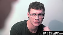 Stepson Loves Gagging on His Stepfather&#039_s Cock - Dadcreepy