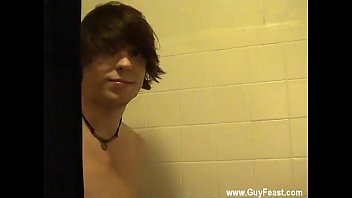 Amazing gay scene He lathers up and scrubs his smooth, toned bod